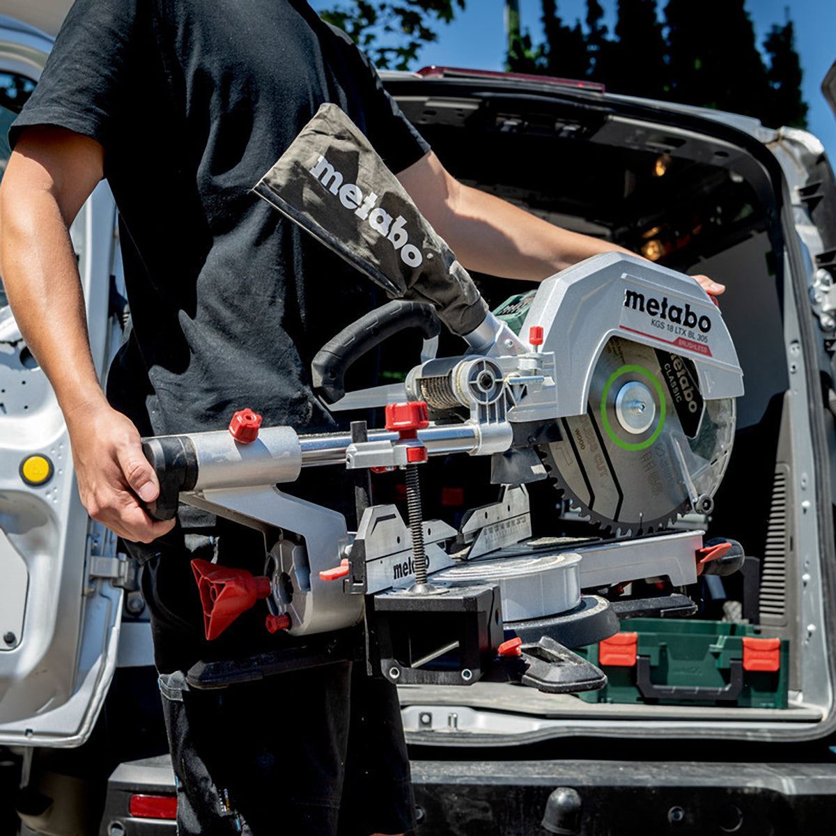 Metabo KGS 18 LTX BL 305 18V 305mm Brushless Sliding Mitre Saw with KSU 401 Stand