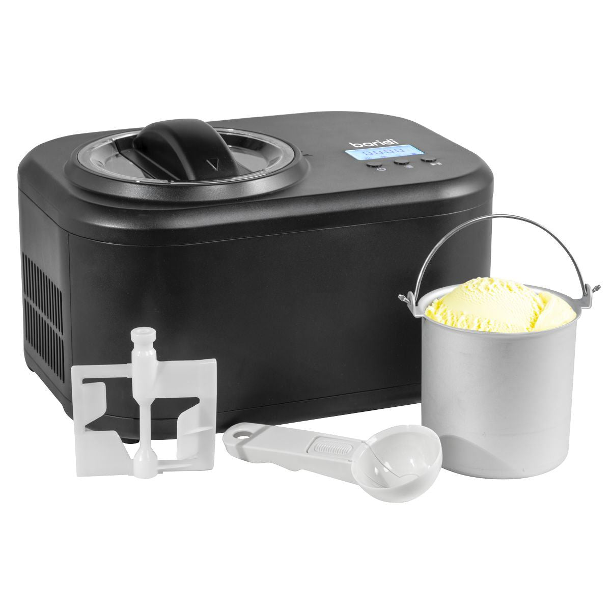 Sealey DH238 Baridi Automatic Churning Ice Cream Machine 1L Capacity Black 230V