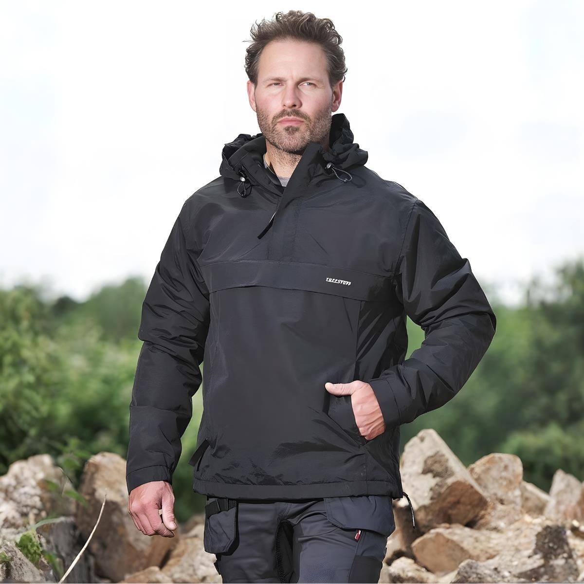 TuffStuff 296 Sutherland Unlined Windbreaker Jacket Black - Size M