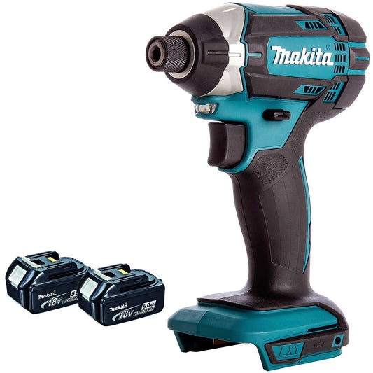 Makita DTD152Z 18V Li-ion Cordless Impact Driver with 2 x 5.0Ah Batteries T4TKIT-126