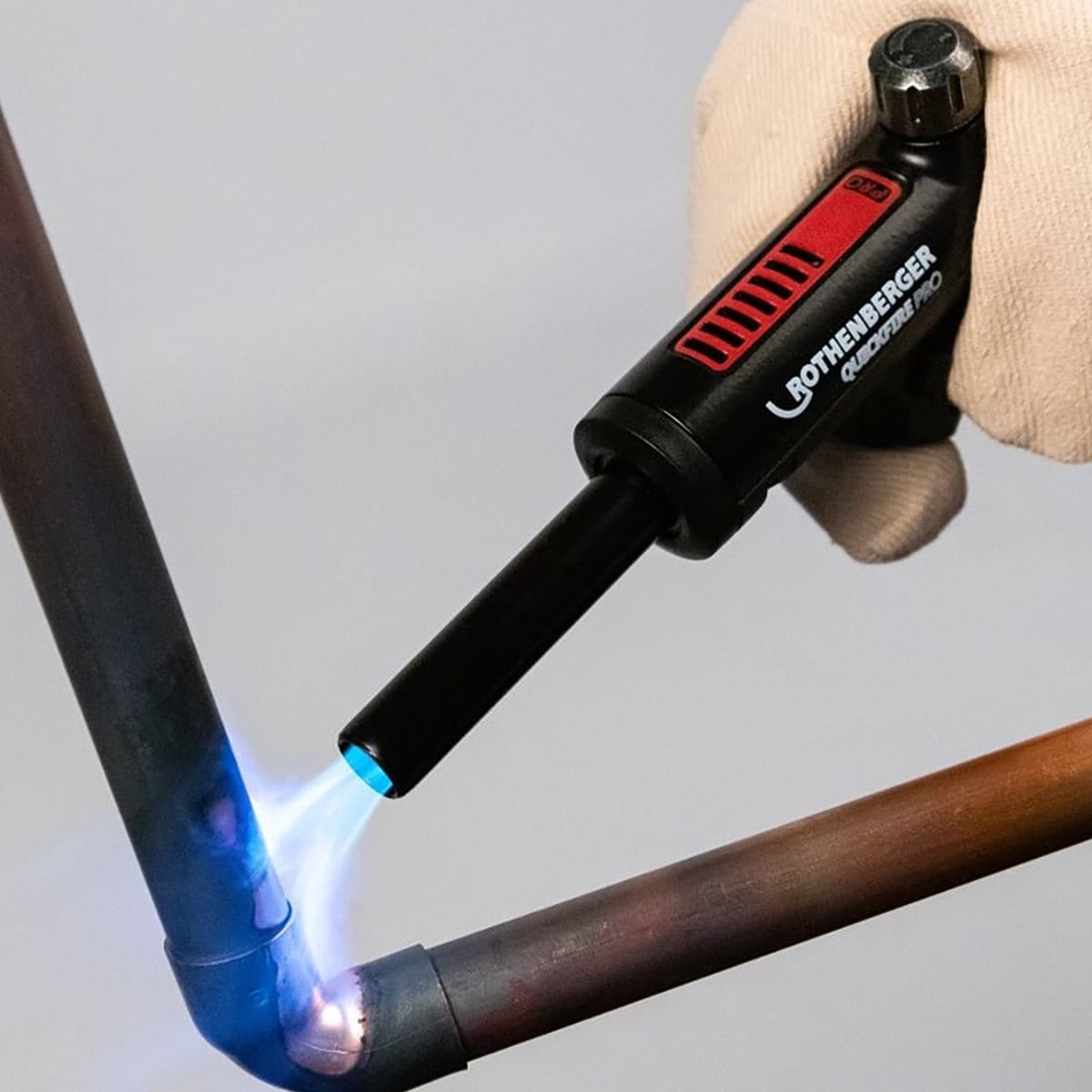 Rothenberger Quickfire Pro Series Cool Tip Burner Blow Torch with Hot Tool Bag