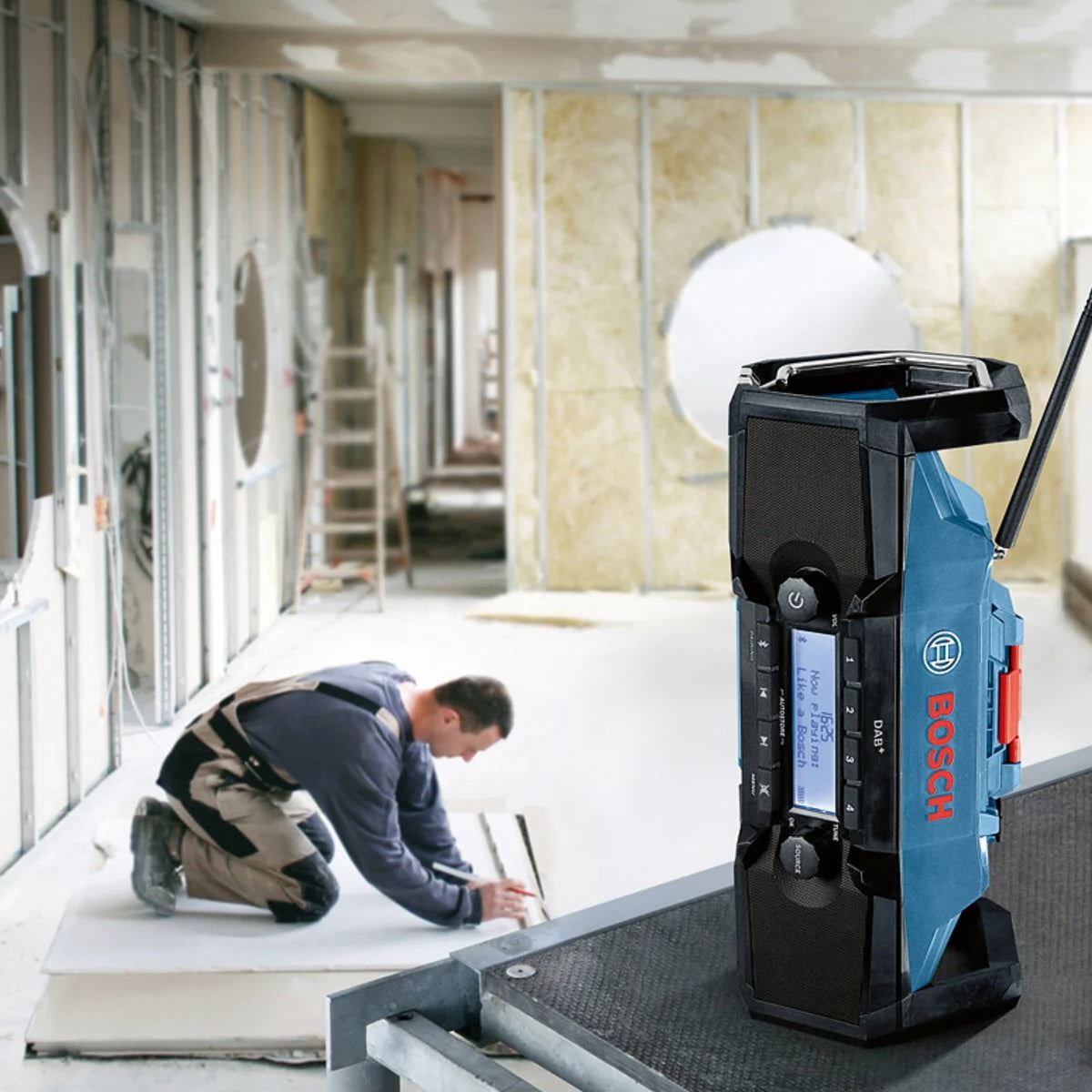 Bosch GPB 18V-2 C Professional Bluetooth DAB & Radio 240V Body Only for Jobsite Entertainment 06014A3170