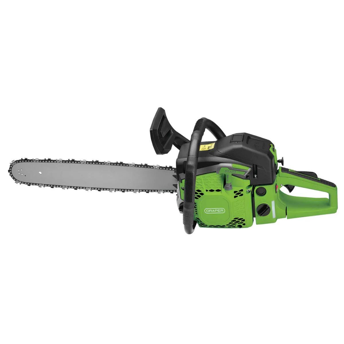 Draper 18DTP06 Petrol Chainsaw 45cc Bar 450mm Bar with Easy Start & Automatic Chain Lubrication 30273
