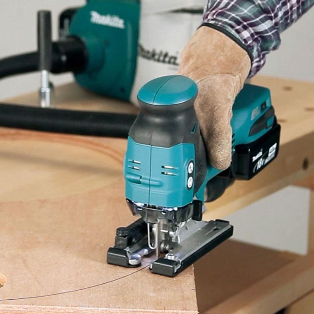 Makita DJV181Z 18V Brushless Barrel Handle Jigsaw With Blades Pack of 3
