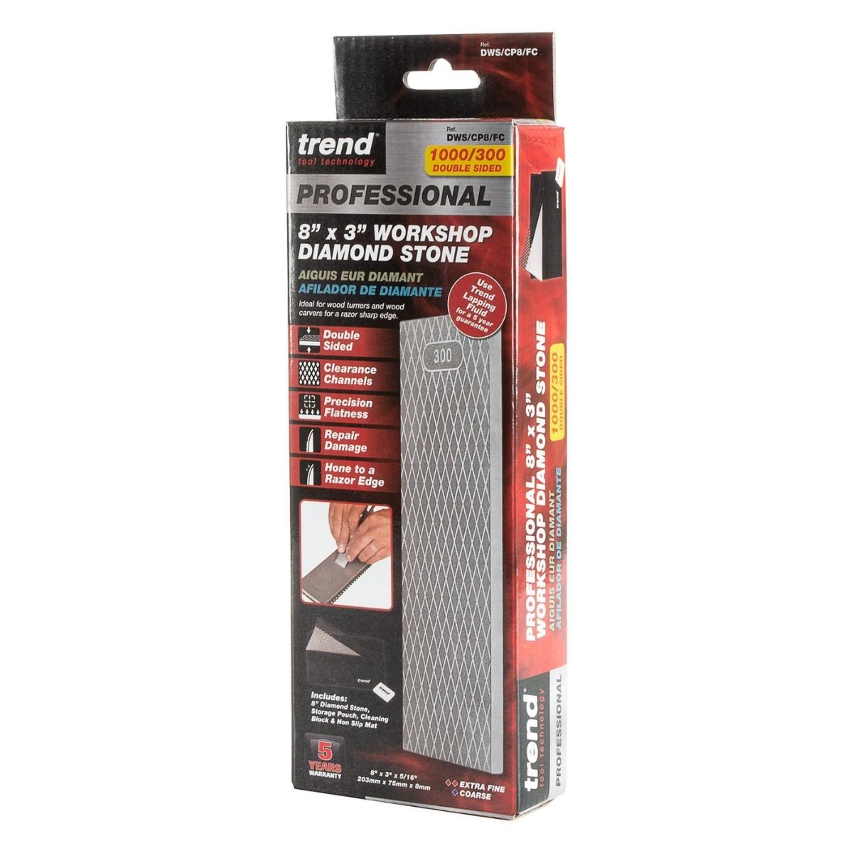Trend DWS/CP8/FC Classic Pro Sharpening Stone Double Sided - Fine/Course