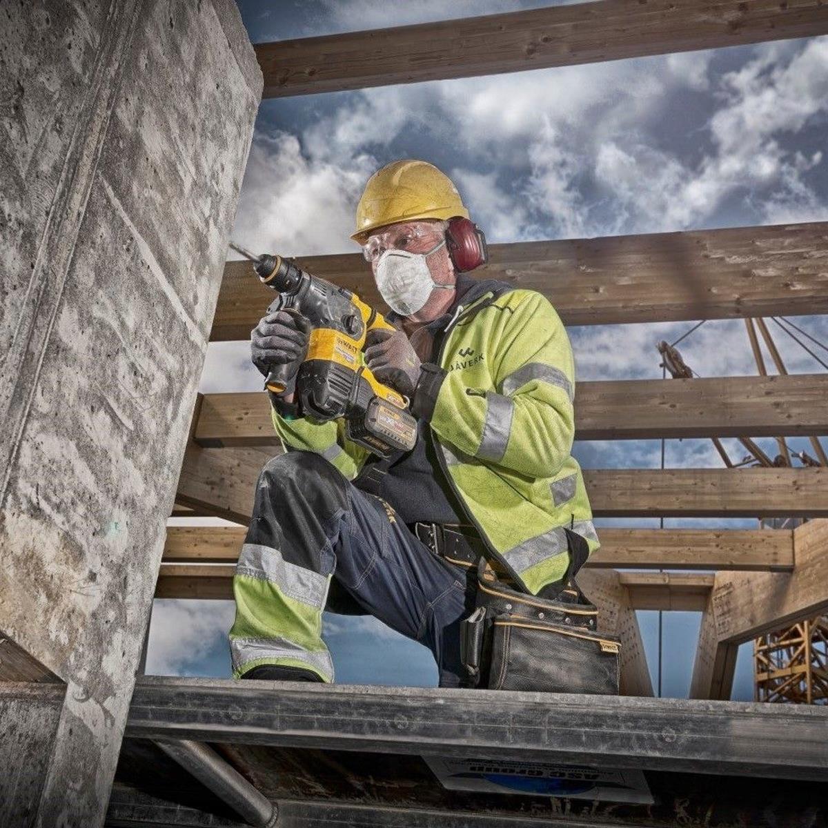 Dewalt DCH333T2-GB 54V XR FlexVolt Brushless SDS+ Hammer Drill with 2 x 6.0Ah Battery, Charger & Case