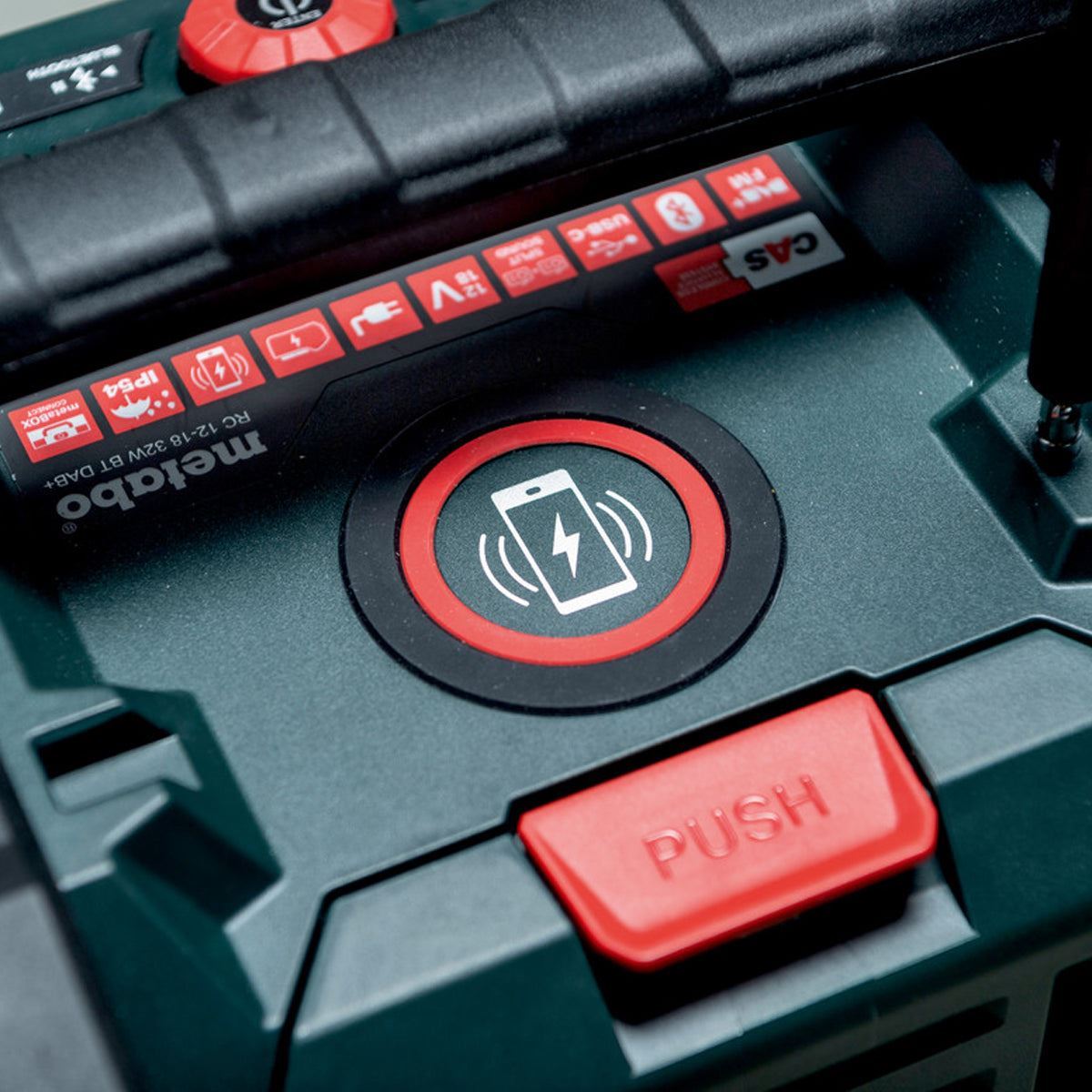Metabo RC 12-18 32W BT DAB+ 12-18V Bluetooth Radio with 1 x 2.0Ah Battery & Charger