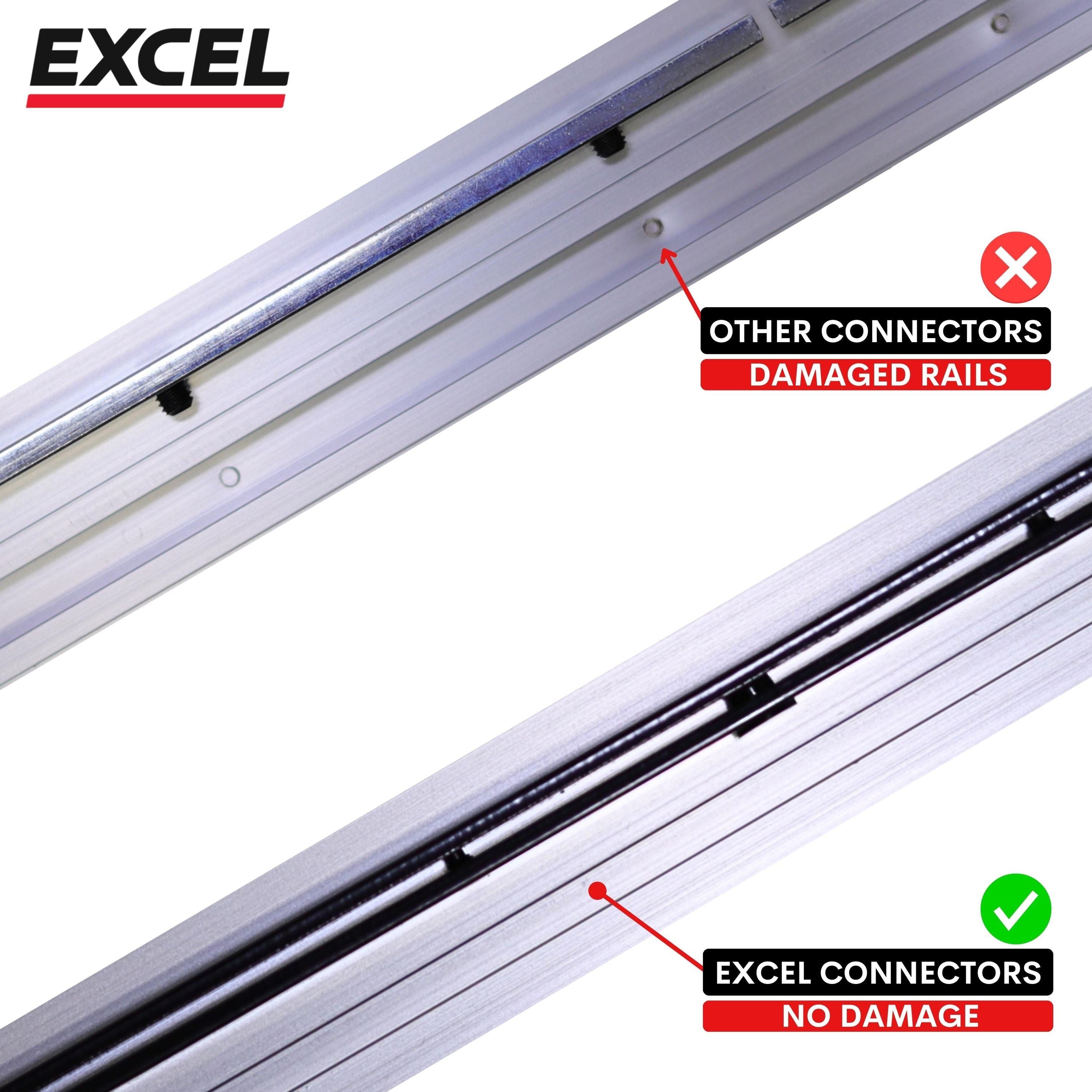 Excel Guide Rail Connector Bars (Twin Pack)