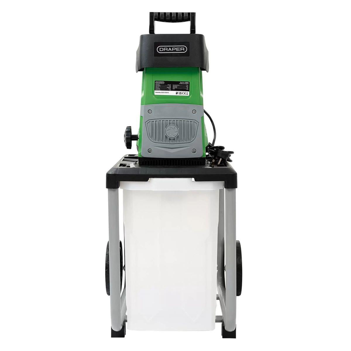 Draper 18DGAC04 Quiet Garden Shredder 2800W/230V Low Noise Induction Motor with 60L Collection Box 30293