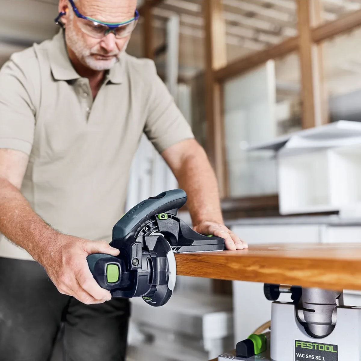 Festool ES-ETSC 125 3,0 I-Plus 18V GB Brushless Edge Sander With 2 x 3.0Ah Batteries, Charger In Systainer - 577698