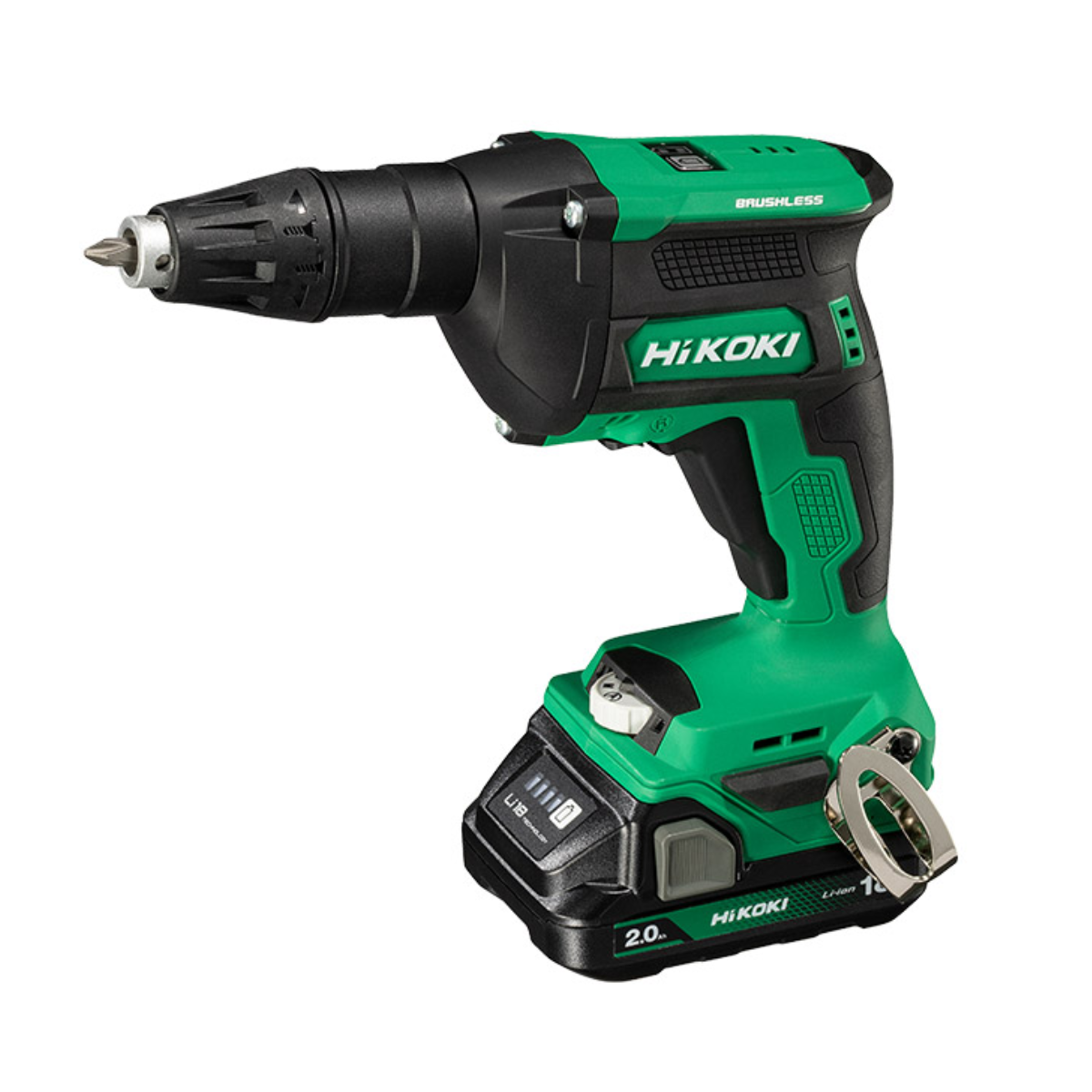 HiKOKI W18DAW2Z 18V Brushless Drywall Screwdriver With 1 x 2.0Ah Battery Charger & Case