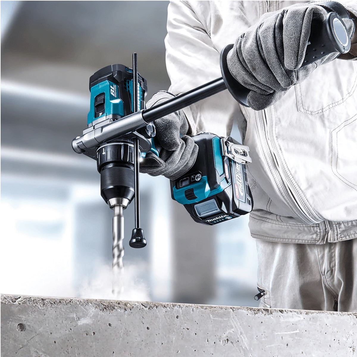 Makita HP001GZ 40V Brushless Combi Drill with 2 x 2.5Ah Battery Charger & Bag