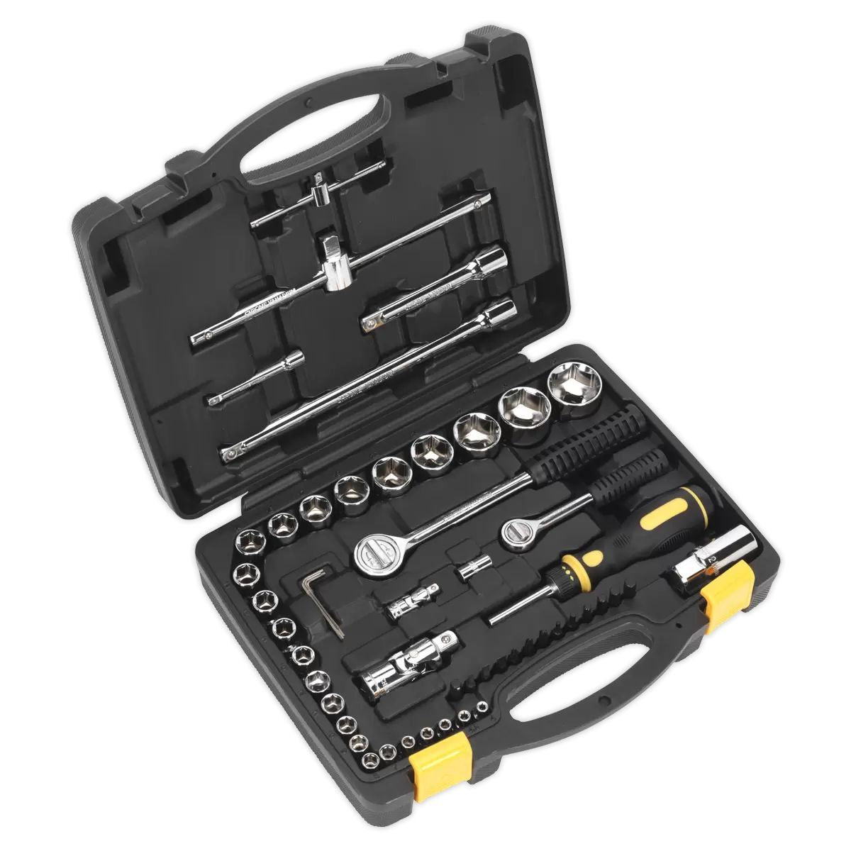 Sealey AP225BCOMBO5 Drawer Topchest with Ball-Bearing Slides & 272pc Tool Kit Black