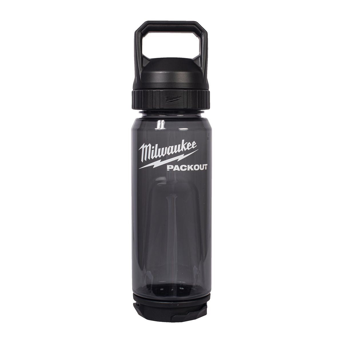 Milwaukee Packout 740ml Plastic Bottle with Chug Lid Black 4932498639
