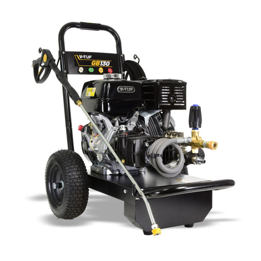 V-TUF GB130 Petrol Pressure Washer High Efficiency 15L/min for Powerful Outdoor Cleaning