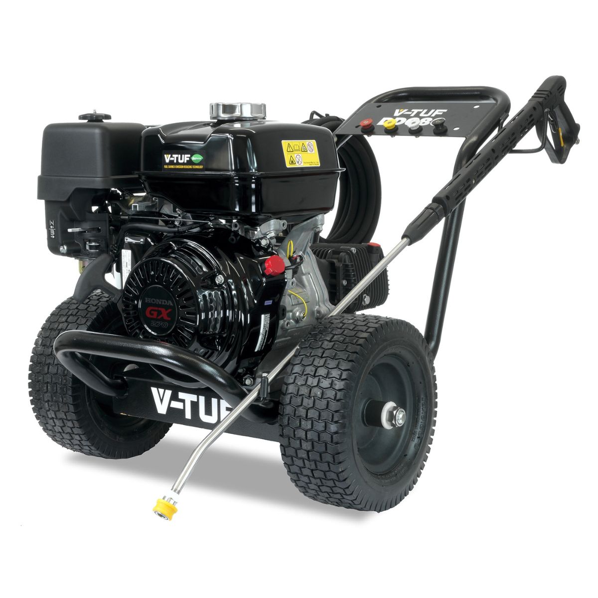 V-TUF DD080 Heavy Duty Industrial Petrol Pressure Washer for Heavy-Duty Cleaning 15L/min