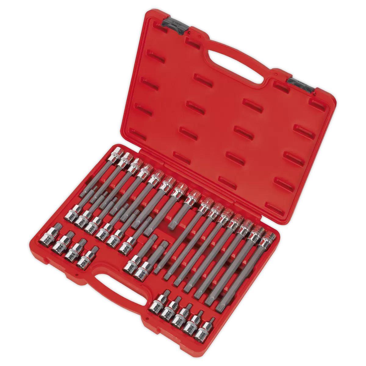 Sealey AK2198 Ribe Socket Bit Set 32pc 1/2