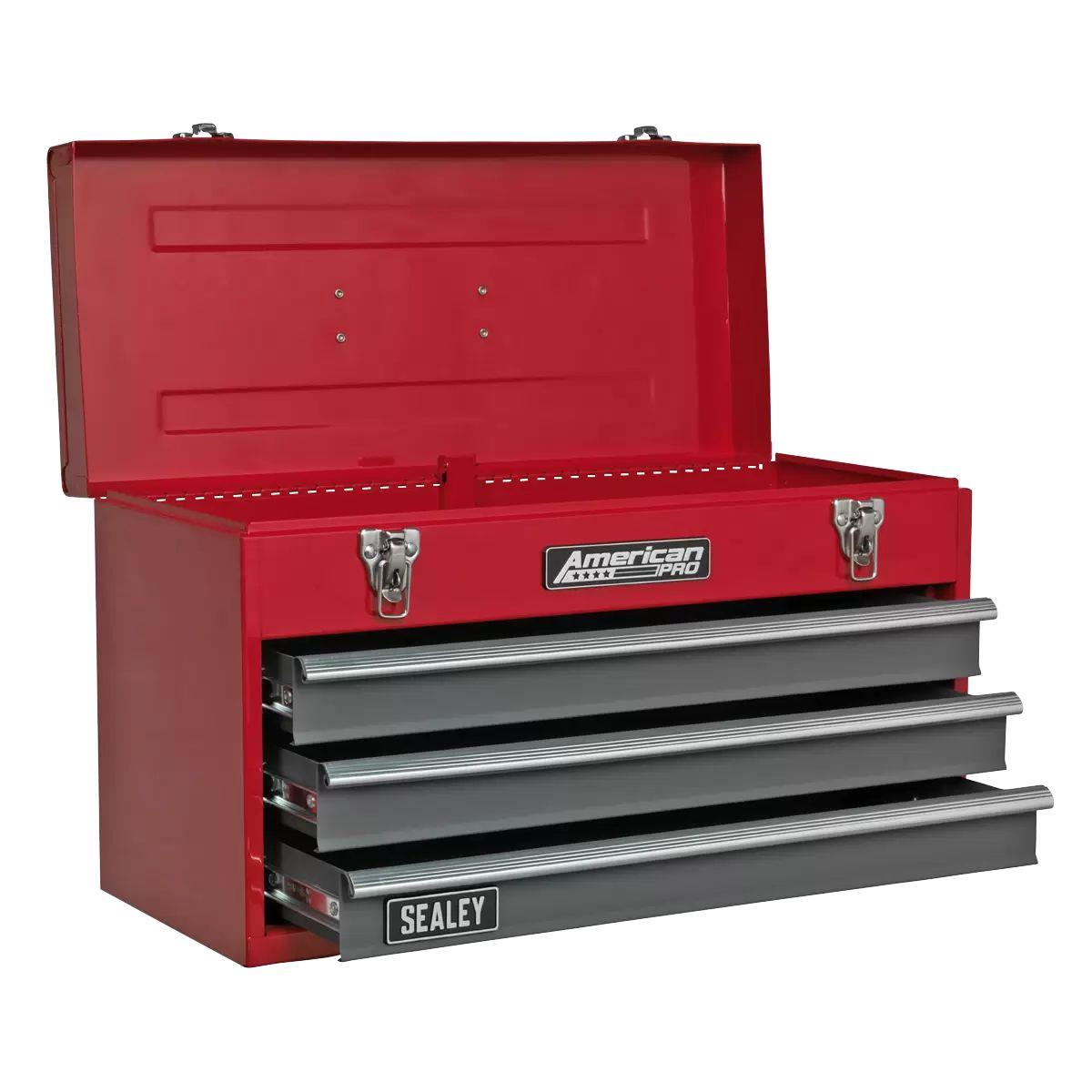 Sealey AP9243BB Tool Chest 3 Drawer Portable with Ball-Bearing Slides