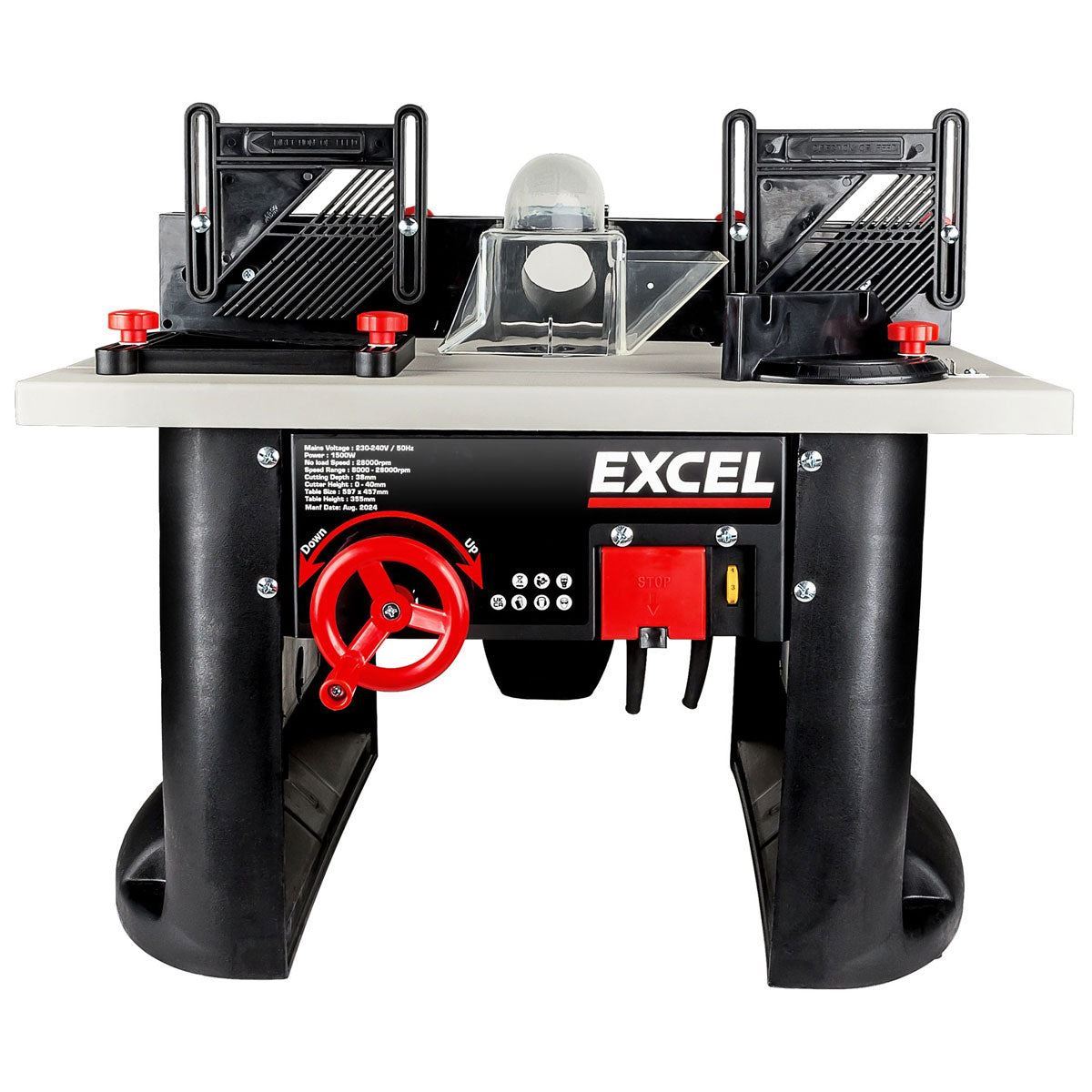 Excel Table Router Cutter 240V/1500W Black Item Condition Box Opened Never Used