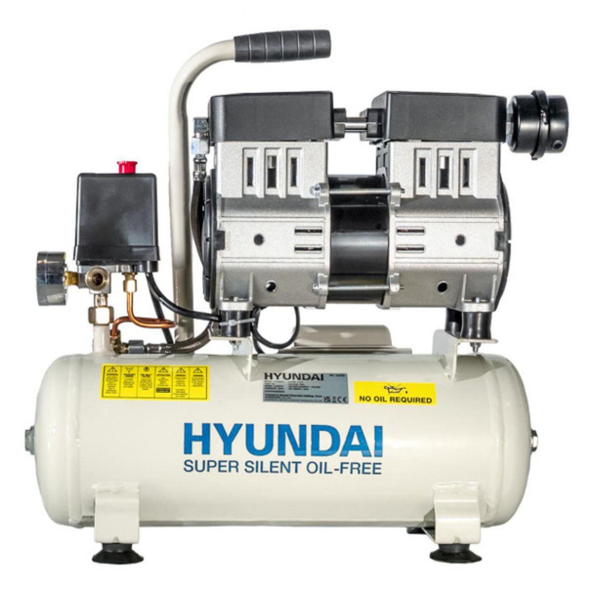 Hyundai HY5508X 8L Oil Free Low Noise Portable Air Compressor 100psi Direct Drive 230V/550W