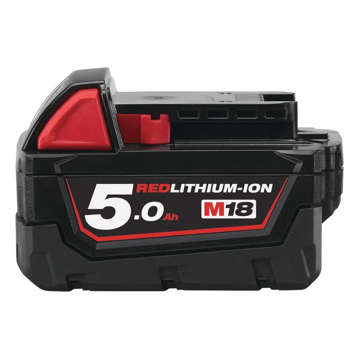 Milwaukee M18FPP2A3-503B 18V Fuel Brushless Combi Drill + Impact Driver with 3 x 5.0Ah Battery, Charger & 80 Piece Impact Duty Bit Set