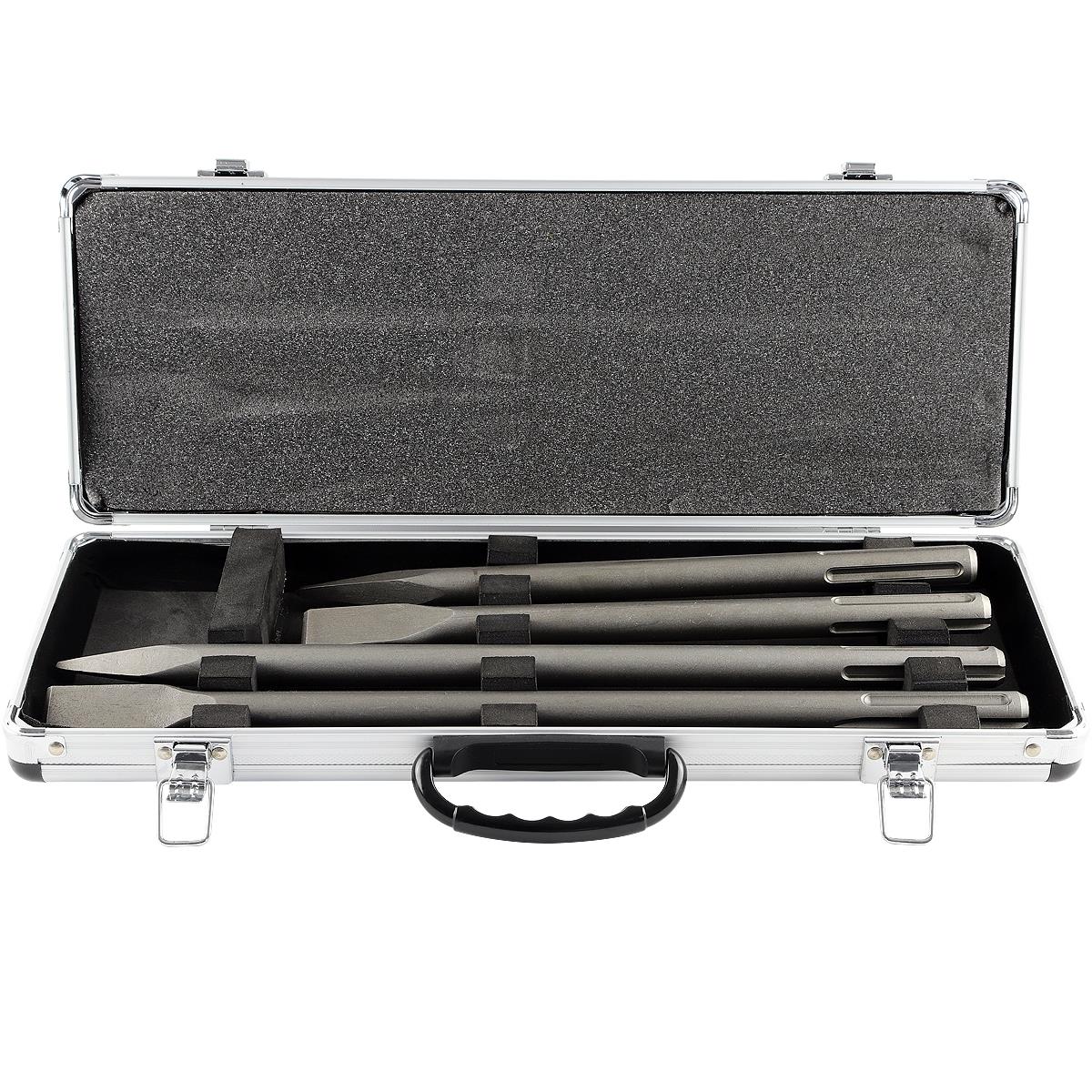 Excel SDS Max Chisel Point 4Pcs Drill Bit Set In Aluminium Case Item Condition Box Opened Never Used