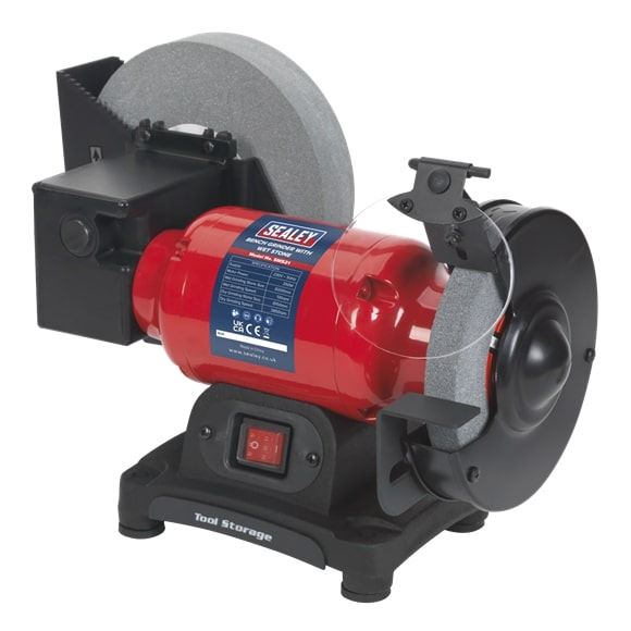 Sealey SM521 Bench Grinder Wet & Dry 200/150mm 250W/230V