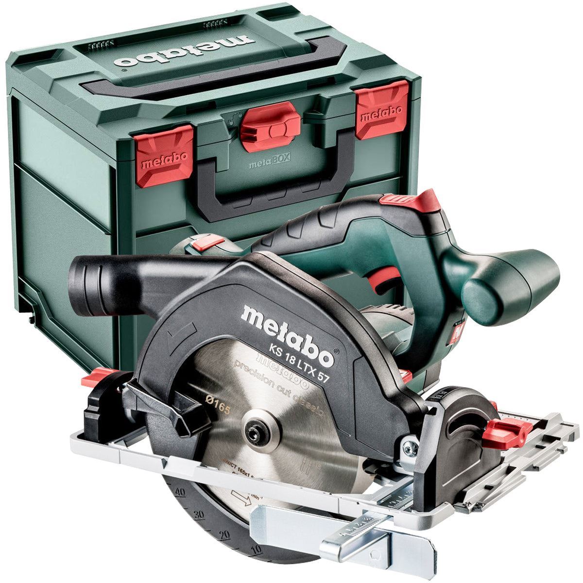 Metabo KS 18 LTX 57 18V 165mm Circular Saw with 1 x 4.0Ah Battery Charger & Metabox
