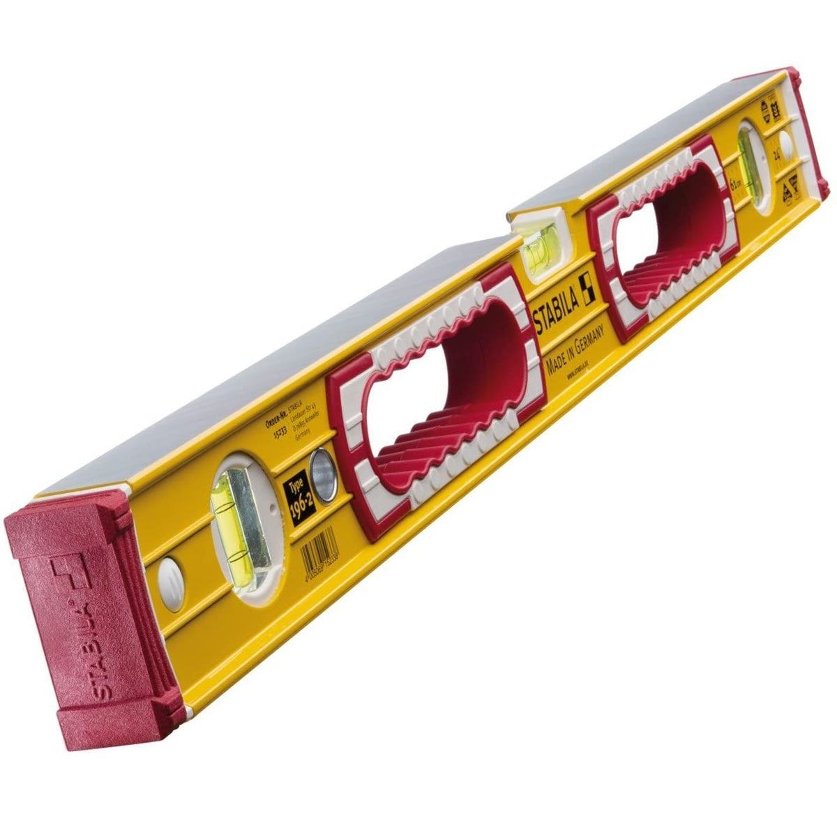 Stabila STB1962PACK 196-2 Spirit Levels 600mm & 1200mm With 81SREM Rare Earth Level - 19260