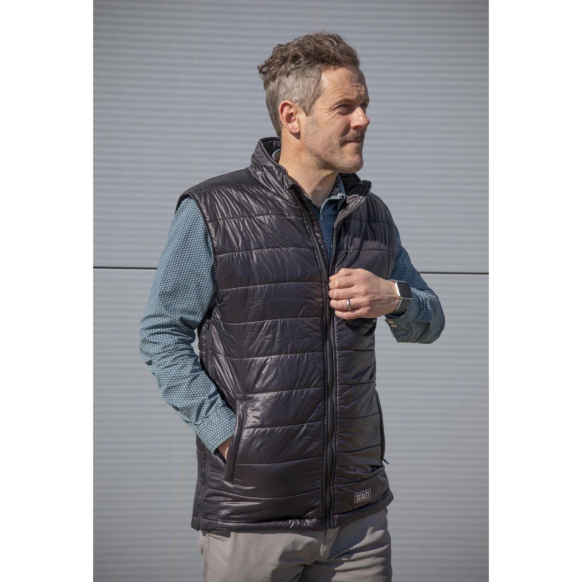 Sealey HG02KIT 5V Heated Puffy Gilet with Power Bank 20Ah 44