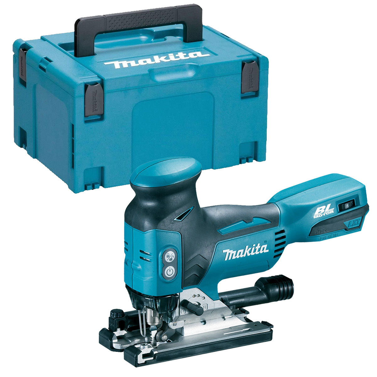 Makita DJV181Z 18v Brushless Jigsaw & Makpac Connector Case With Inlay