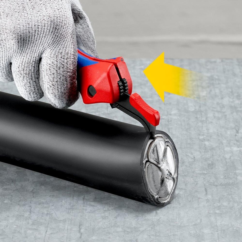 Knipex Cable Stripping Knife with Guide Shoe and Ratchet Function 16 50 145 SB