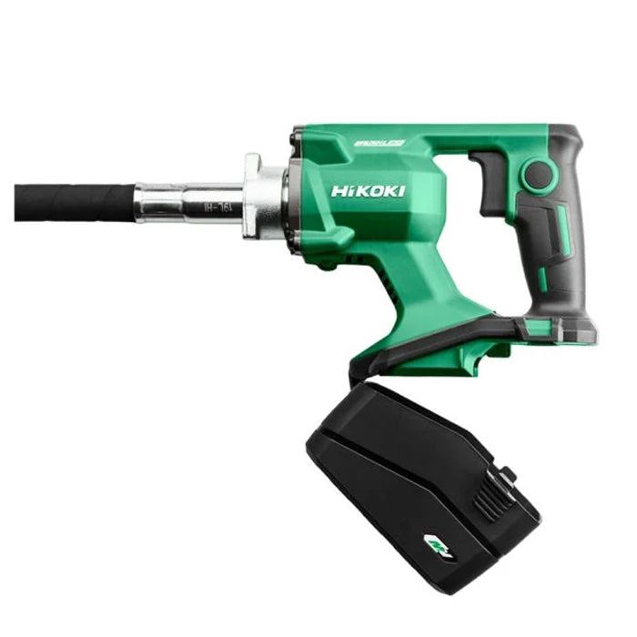 Hikoki UV3628DAW4Z 36V Brushless 28mm Concrete Vibrator with 1 x 2.5Ah/5.0Ah Battery & Charger