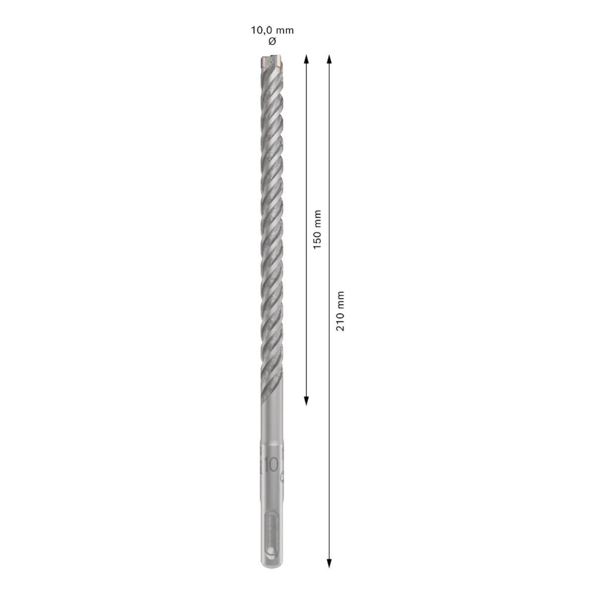 Bosch PRO SDS Plus-5X 10mm x 150mm x 210mm Hammer Drill Bit 2608833799