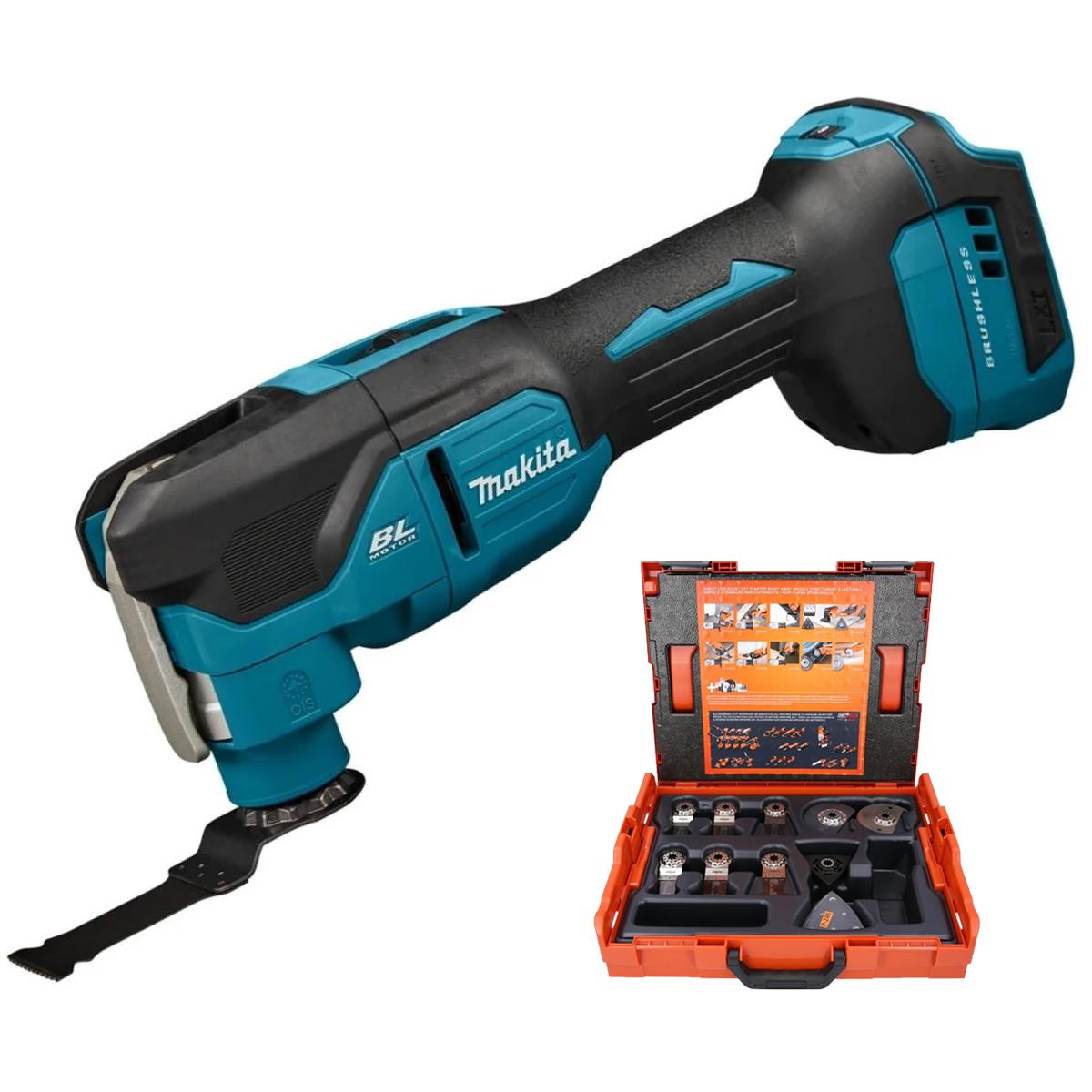 Makita DTM53Z 18V LXT Brushless Multi Tool With 34 Piece Accessory Set