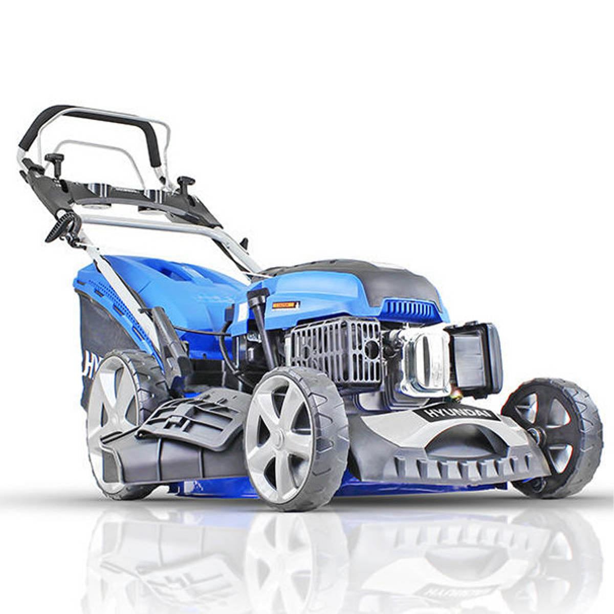 Hyundai HYM510SPE 51cm Self-Propelled Petrol Lawnmower, 196cc Engine, Electric Start, Rear & Side Discharge