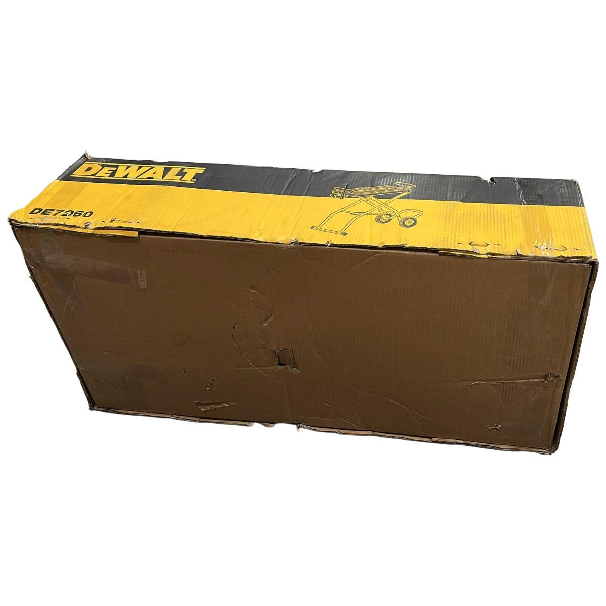 DeWalt DE7260 Mitre Saw Folding Rolling Stand - SPL Item Condition Box Opened Never Used