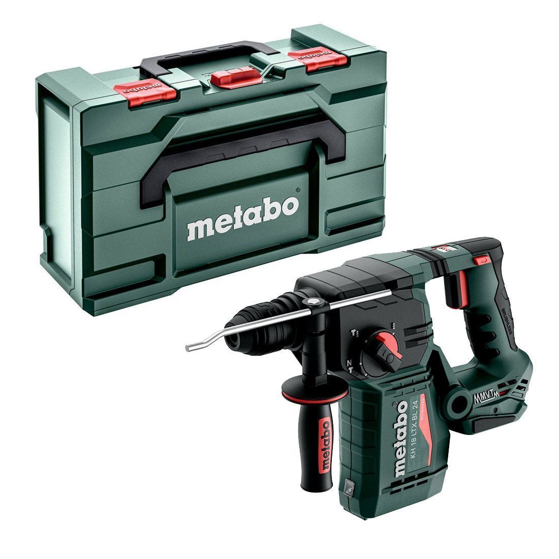Metabo KH 18 LTX BL 24 18V Brushless SDS+ Hammer Drill with 1 x 4.0Ah Battery Charger & Metabox