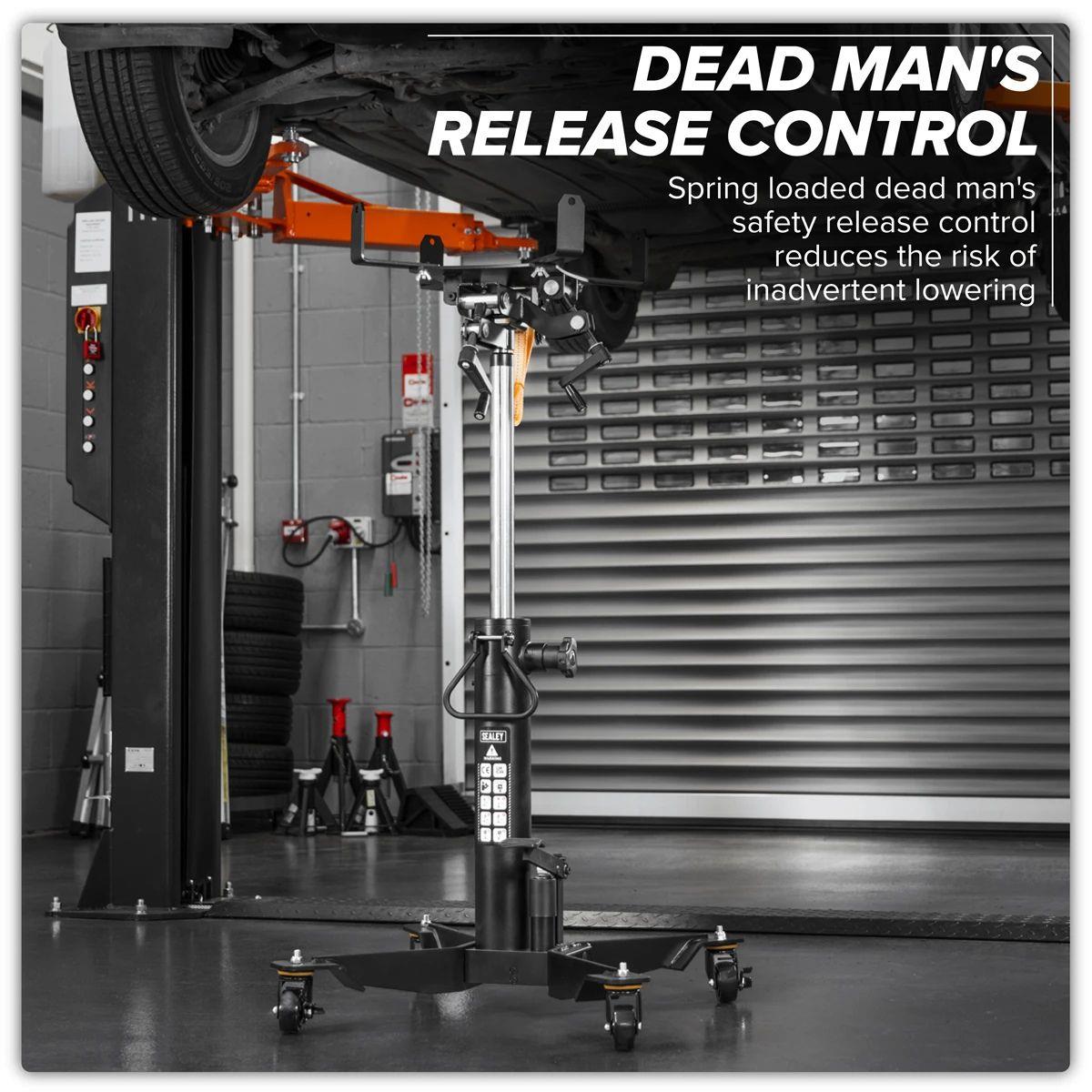 Sealey 500TTJ Transmission Jack 0.5tonne Vertical Telescopic