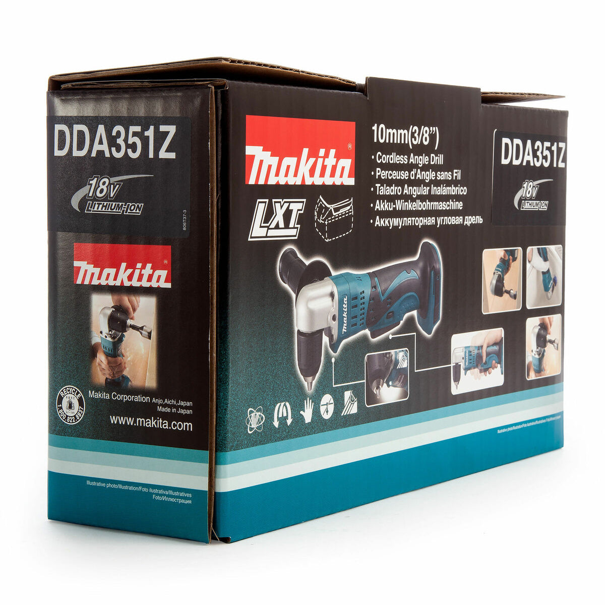 Makita DDA351Z 18v Li-Ion Cordless Angle Drill with 1 x 5.0Ah Battery & Charger