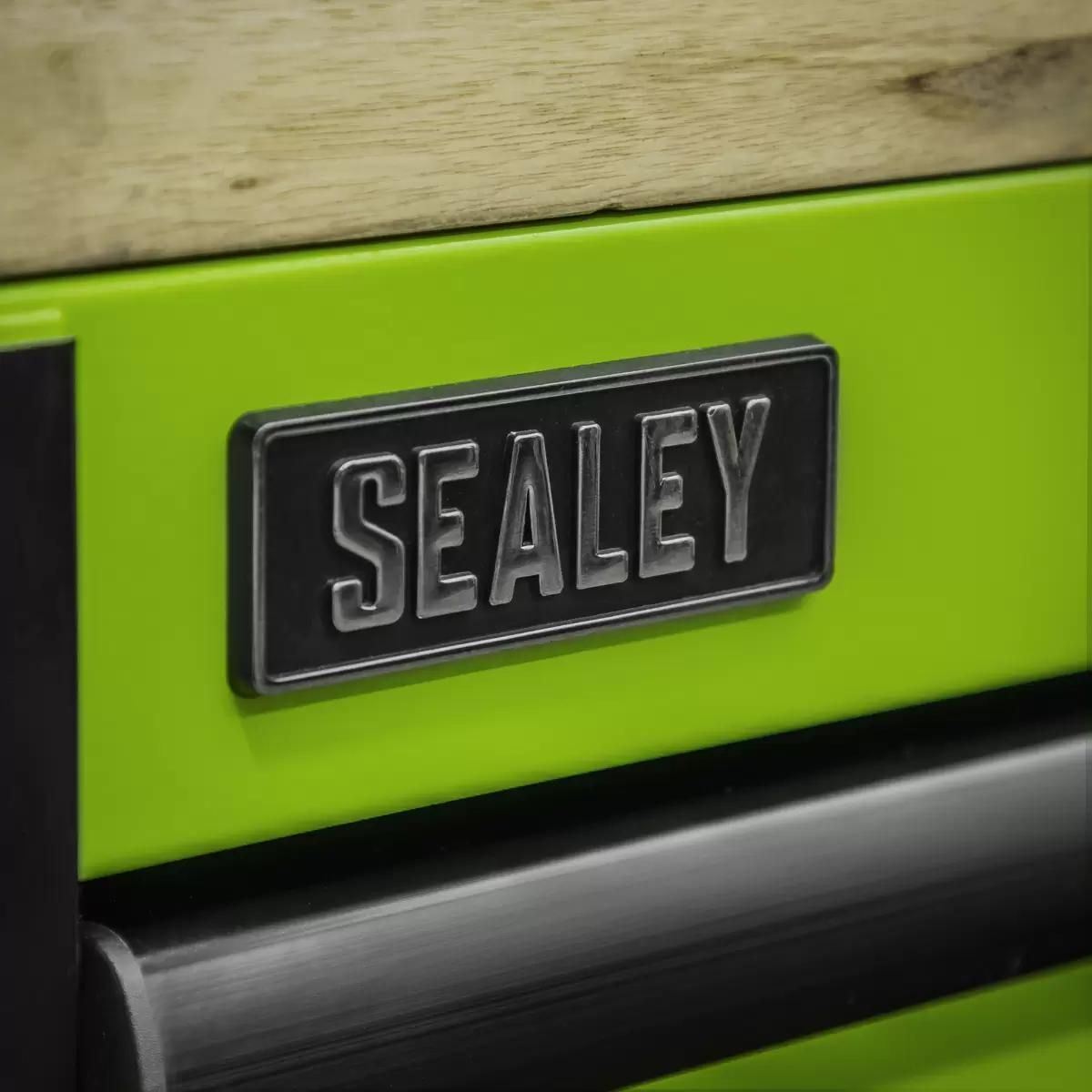 Sealey AP6115BE Mobile Trolley 15 Drawer with Wooden Worktop 1549mm