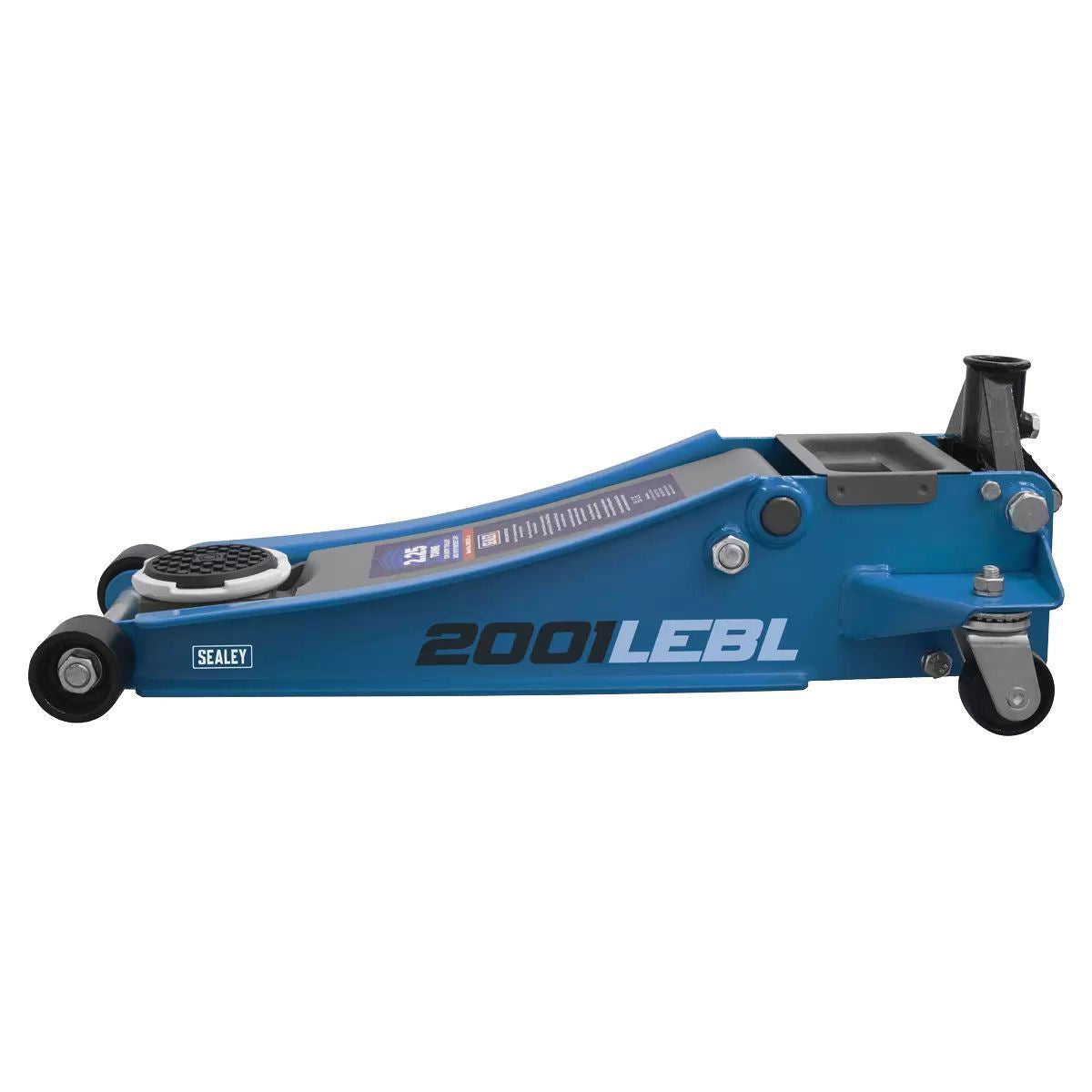 Sealey 2001LEBL Trolley Jack 2.25tonne Low Entry Rocket Lift Blue