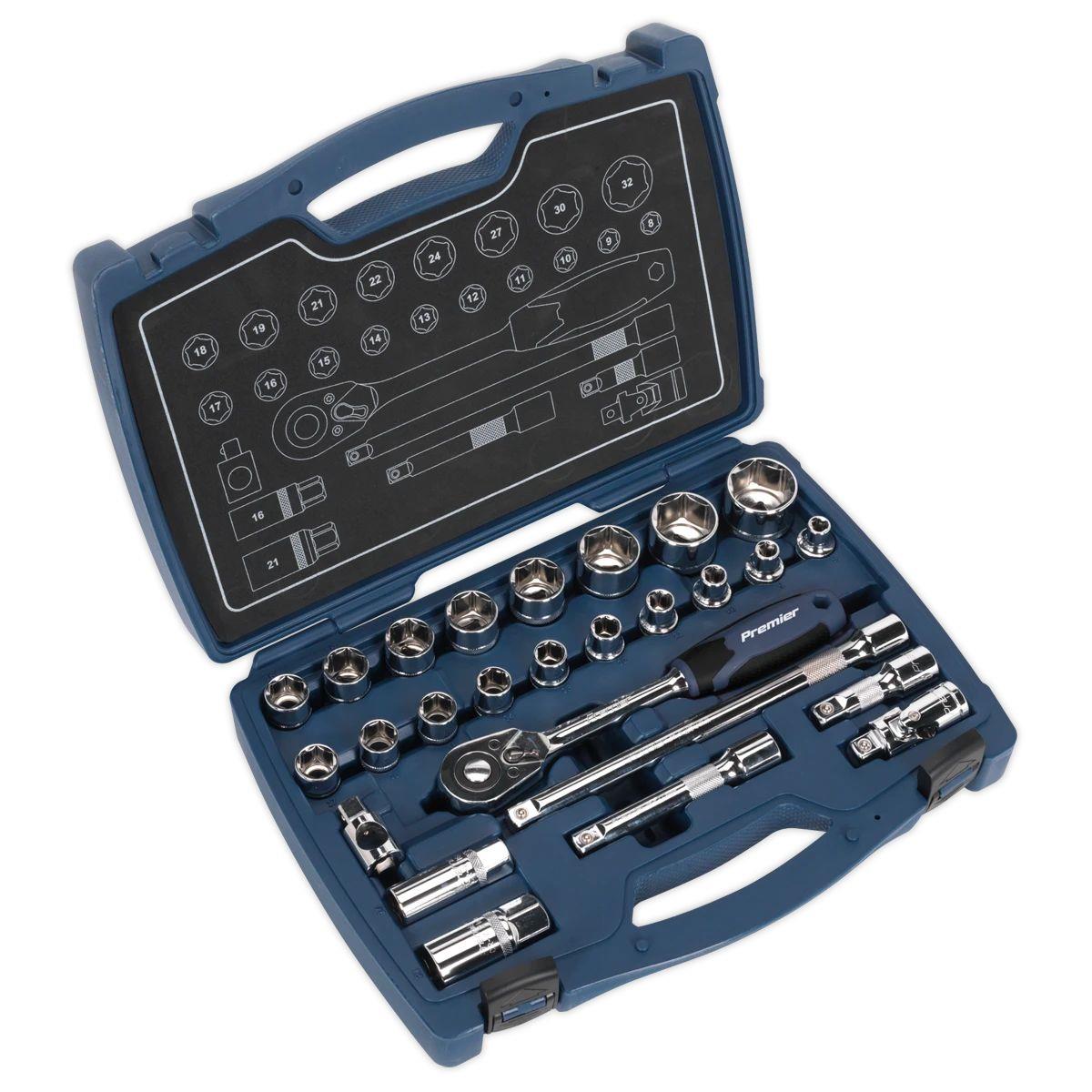Sealey AK8992 Premier Socket Set 1/2