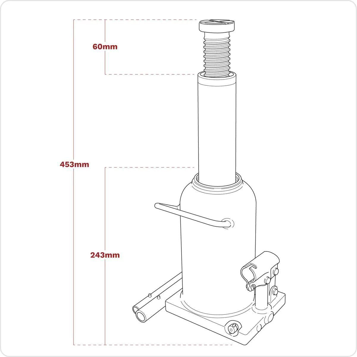 Sealey PBJ20S Bottle Jack 20 Tonne