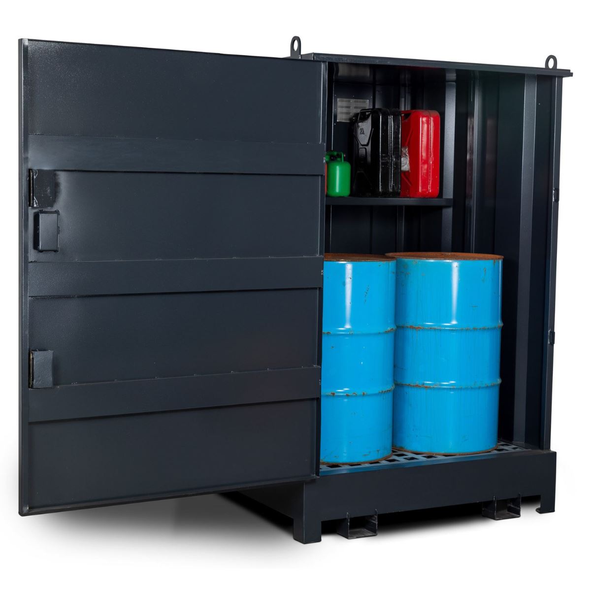 Armorgard DB2S Enclosed Drumbank 4 Drum Storage Solution 1410mm x 1430mm x 2205mm for Safe Handling