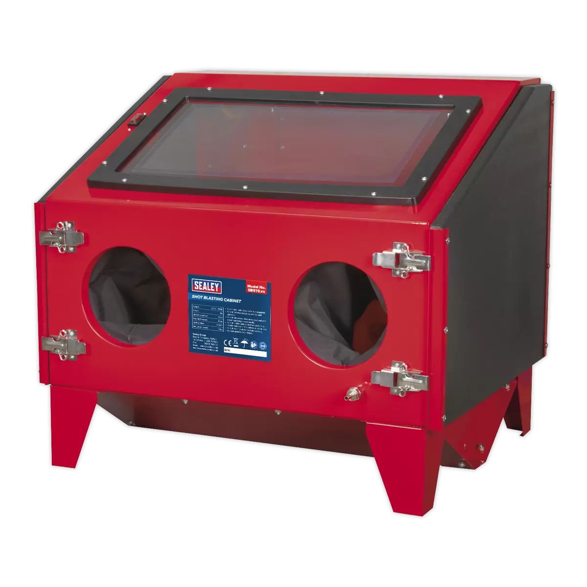 Sealey SB970 Shot Blasting Cabinet Double Access with Gun 695 x 580 x 625mm