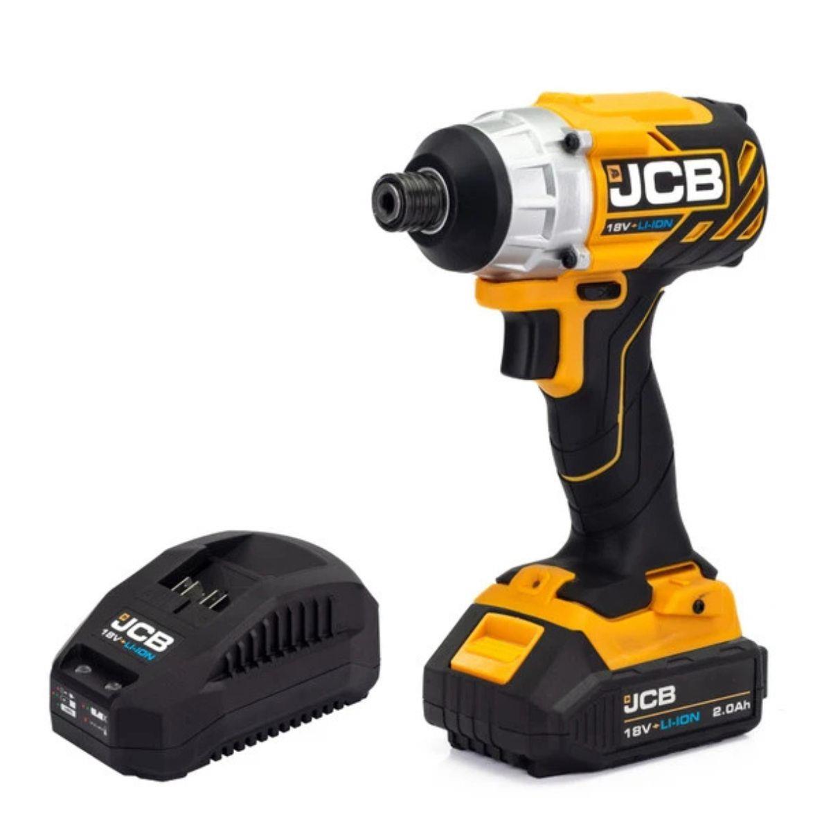 JCB 21-18BLID-2X-B 18V Brushless Impact Driver with 1 x 2.0Ah Battery & Charger