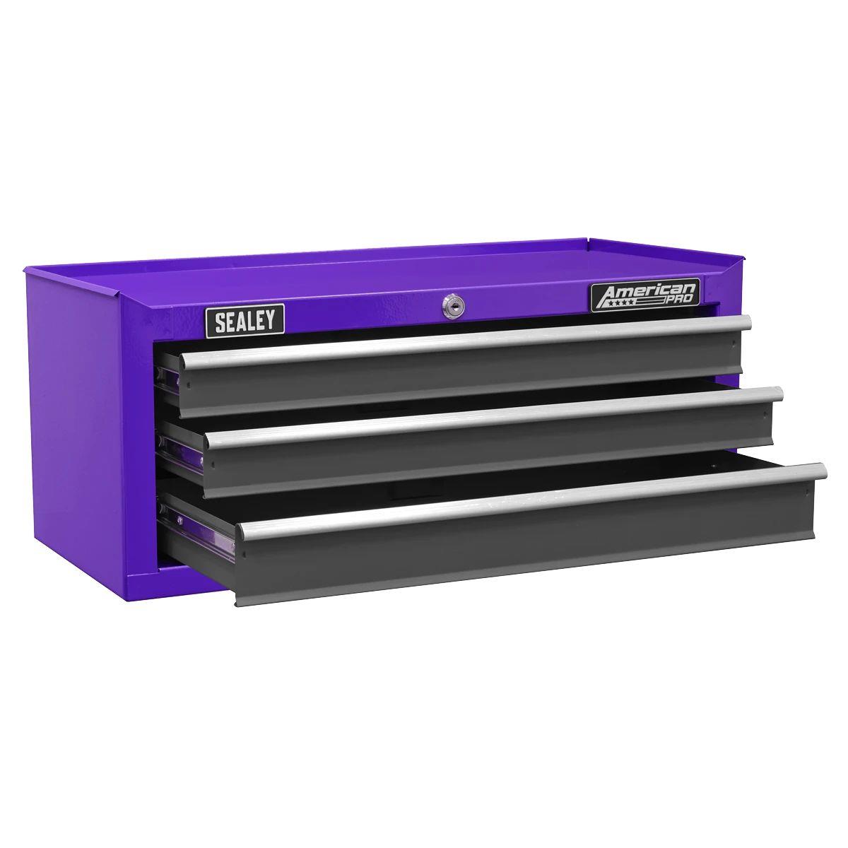 Sealey AP22309BBCP Mid-Box Tool Chest 3 Drawer with Ball-Bearing Slides