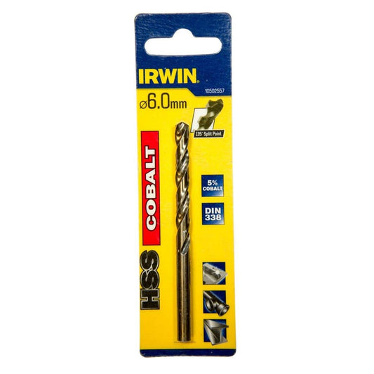 Irwin 10502557 HSS Cobalt Drill Bit 6mm