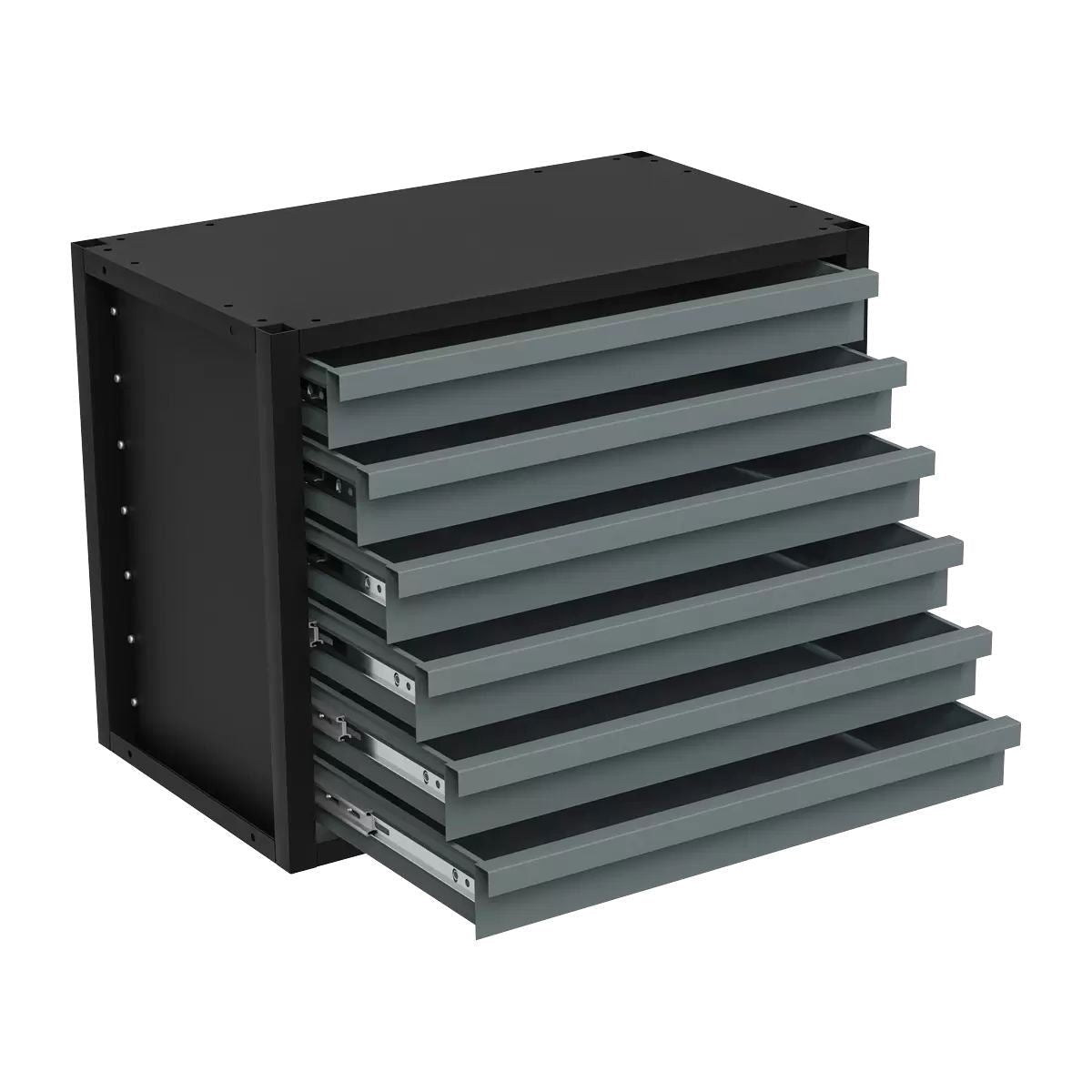 Sealey APMRM1 Modular Racking Mid Unit with 6 Drawers 580mm Practical Storage Solution for Tools